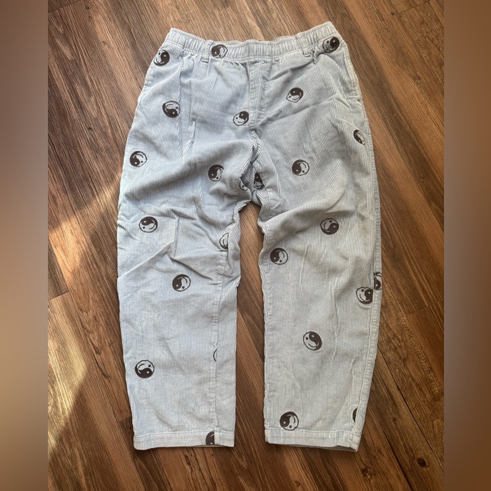 PacSun Gray Blue Men's Pants with Yin Yang Design